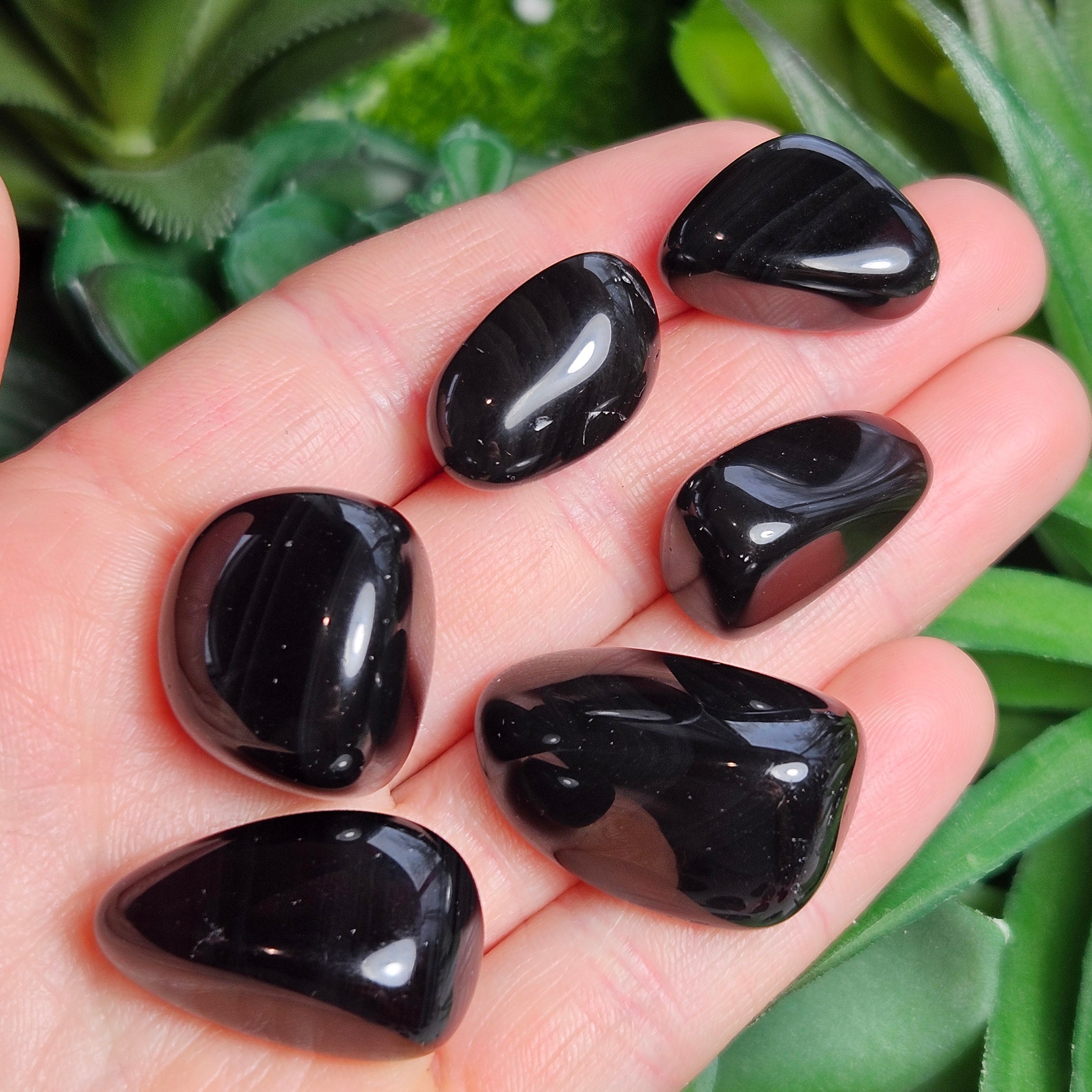 ミッドナイトレースオブシディアン標本：研磨された黒曜石結晶 - Etsy 日本