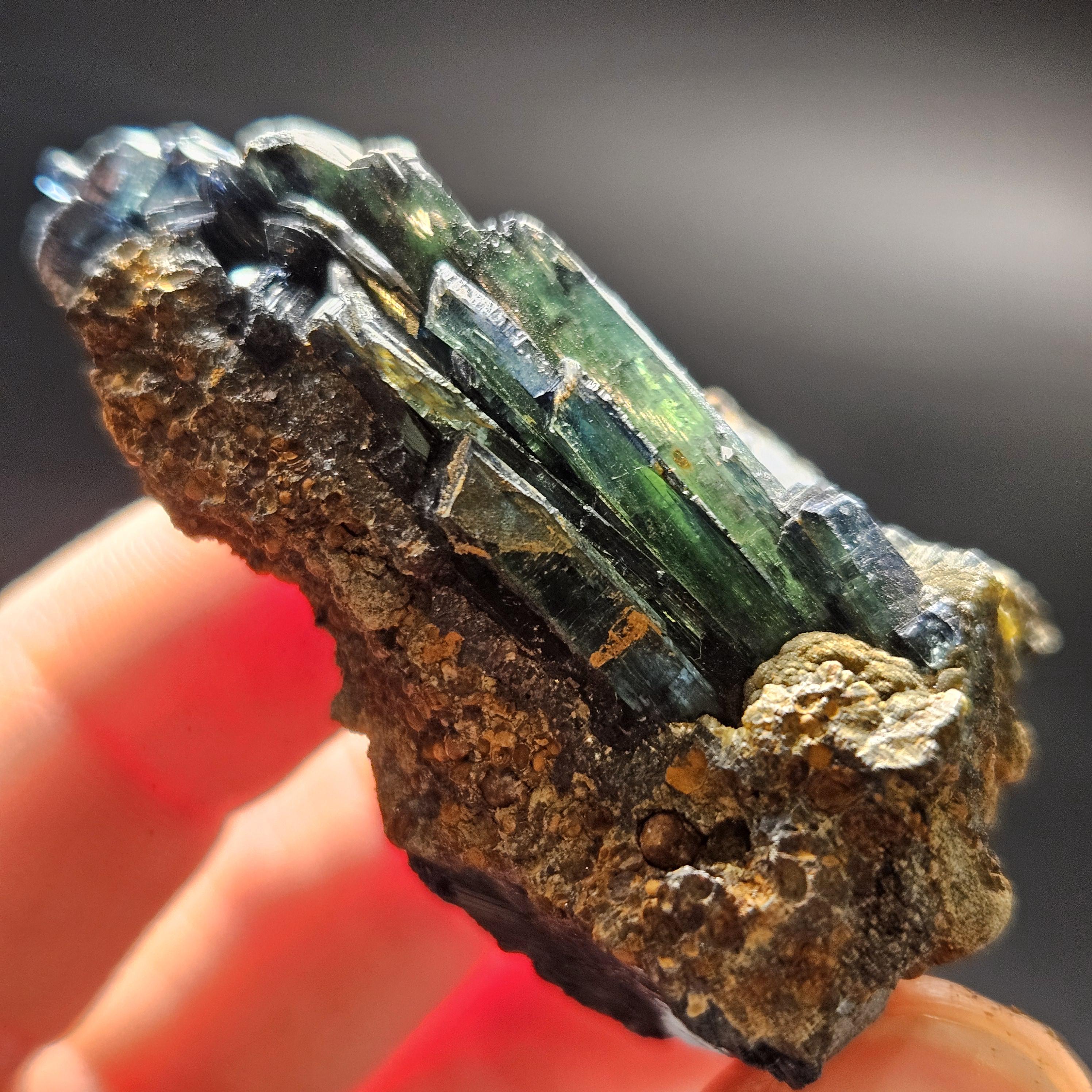 Vivianite Crystal Cluster, Collector's Specimen From Brazil