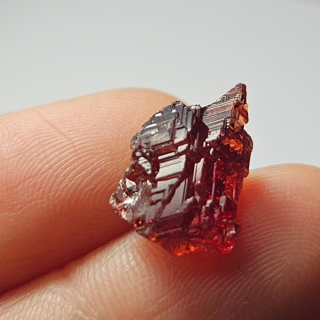 Etched Garnet - Spessartine - RED Garnet Crystal - Etched Crystal ...
