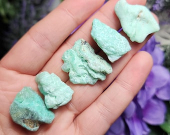 Raw Green Chrysoprase Crystal Specimen