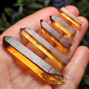 Cristal de citrino natural del Congo, cuarzo citrino ahumado en bruto