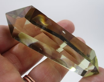 Natural Citrine Point / Lemon Citrine / Double Terminated / Smoky Citrine / Untreated / Citrine Crystal / Joyful Abundance MANIFESTATION