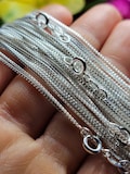 Sterling Silver Box Chain - Choose Your Length