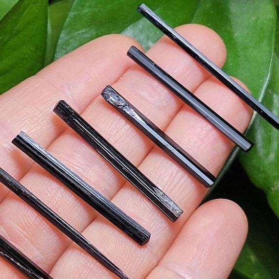 Black Tourmaline Needle Crystal, Tourmaline Gemstone - Black Tourmaline Stone Specimen
