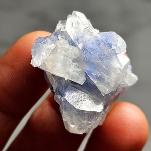 Periwinkle Dumortierite Quartz Crystal Specimen: Stone of Patience