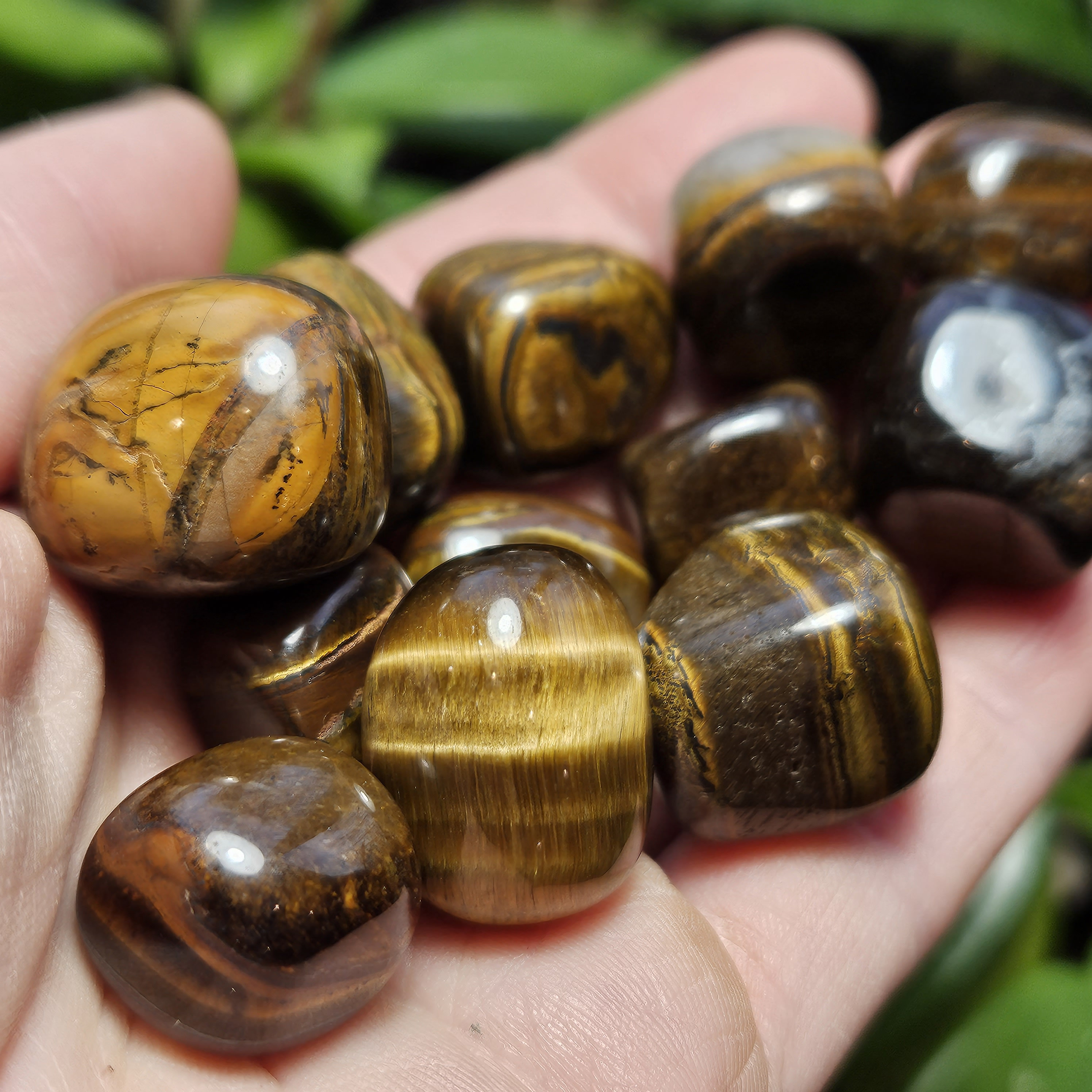 Tigers eye with sale hematite