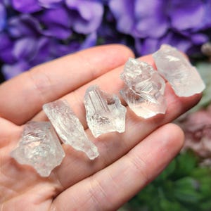 Etched Quartz Specimen, Seed Crystal - Raw Clear Quartz Stone image 6