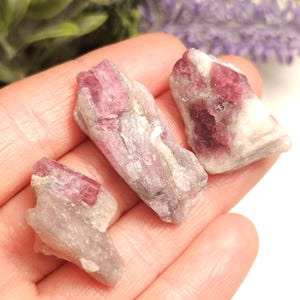 Pink Tourmaline & Lepidolite Crystal - Raw Tourmaline - Tourmaline Crystal - Unicorn Stone - Brazilian Tourmaline