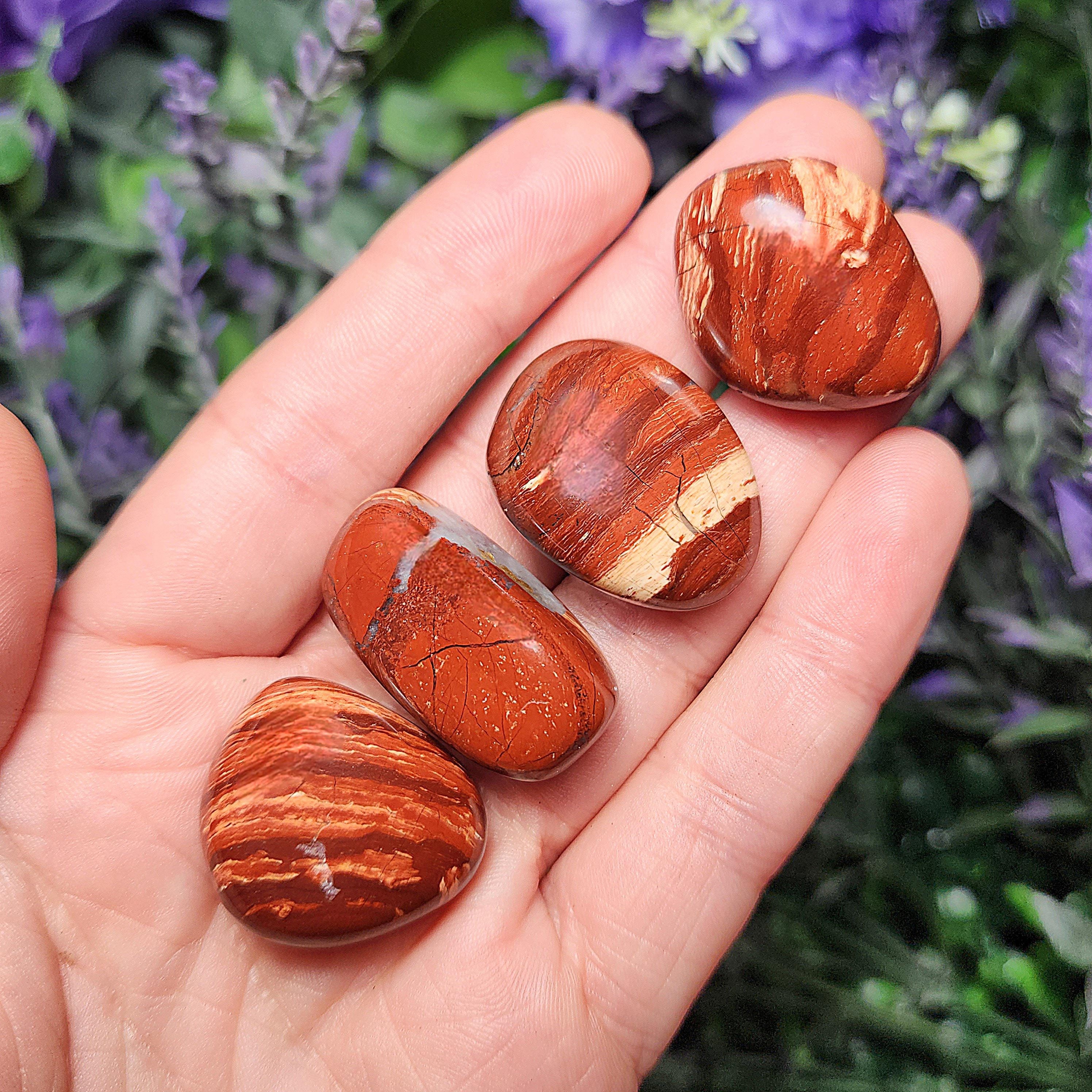 Tumbled Banded Red Jasper Crystal: Grounding Stone - Etsy