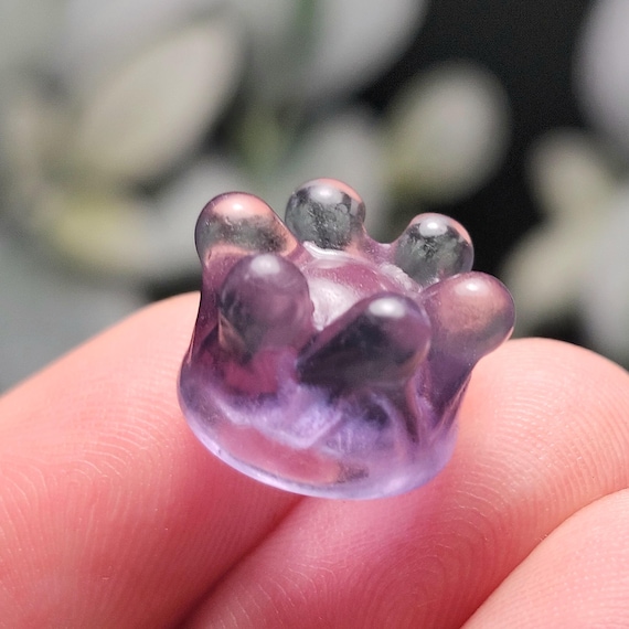 Rainbow Fluorite Crown - Fluorite Crystal - Fluorite Carving - Rainbow Fluorite Gemstone