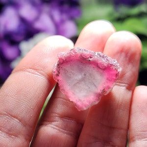 Watermelon Tourmaline - 28ct Tourmaline Slice - Tourmaline Crystal - Watermelon Tourmaline Slice - Watermelon Tourmaline Crystal