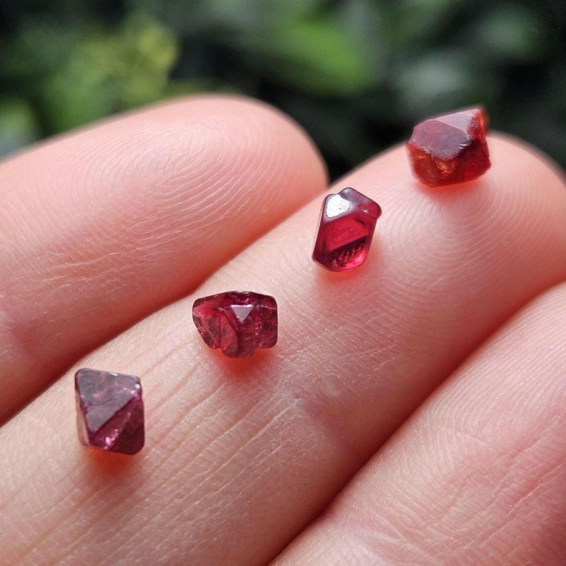 Spinel Crystal - Raw Spinel - Red Spinel - Pink Spinel - Natural Spinel Crystal - Raw Spinel Crystal - Spinel Gemstone - Spinel Gemstone image 1