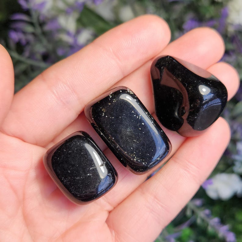 Black Obsidian Crystal (0.75"+), Polished Obsidian, Natural Stone Specimen image 4