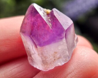 Phantom Amethyst Kristall, Violet Amethyst Probe, Sanduhr Amethyst