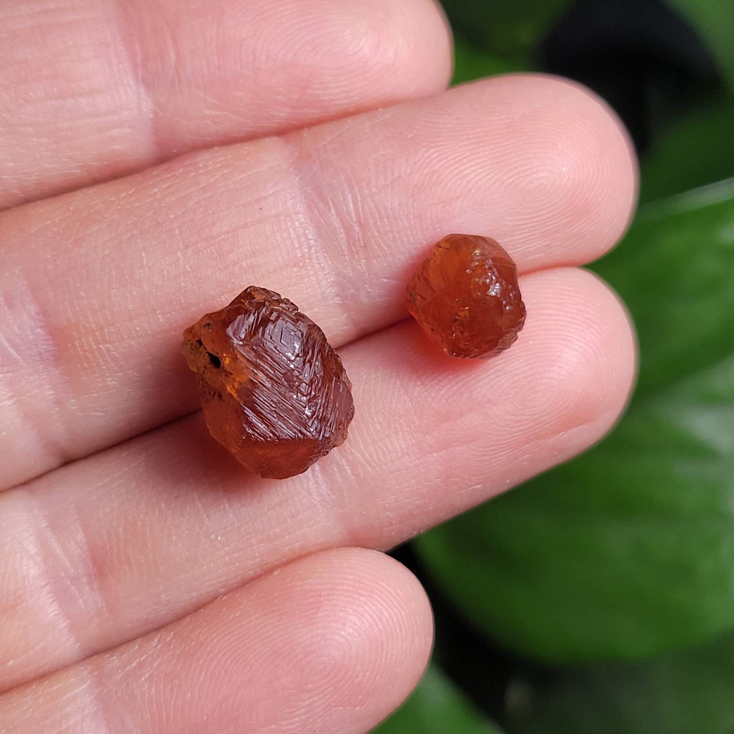 Etched Orange Garnet Crystal - Etched Garnet - Orange Garnet