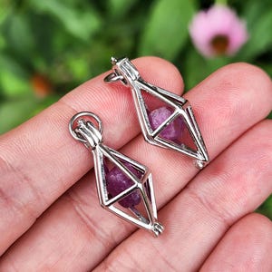 Raw Ruby Crystal Pendant, Natural Ruby Jewelry image 4