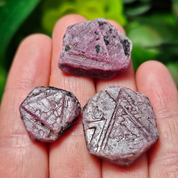 Raw Record Keeper Ruby Crystal Specimen: Etched Gemstone - Etsy