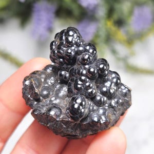 Botryoidal Hematite Specimen: Raw Black Hematite Cluster
