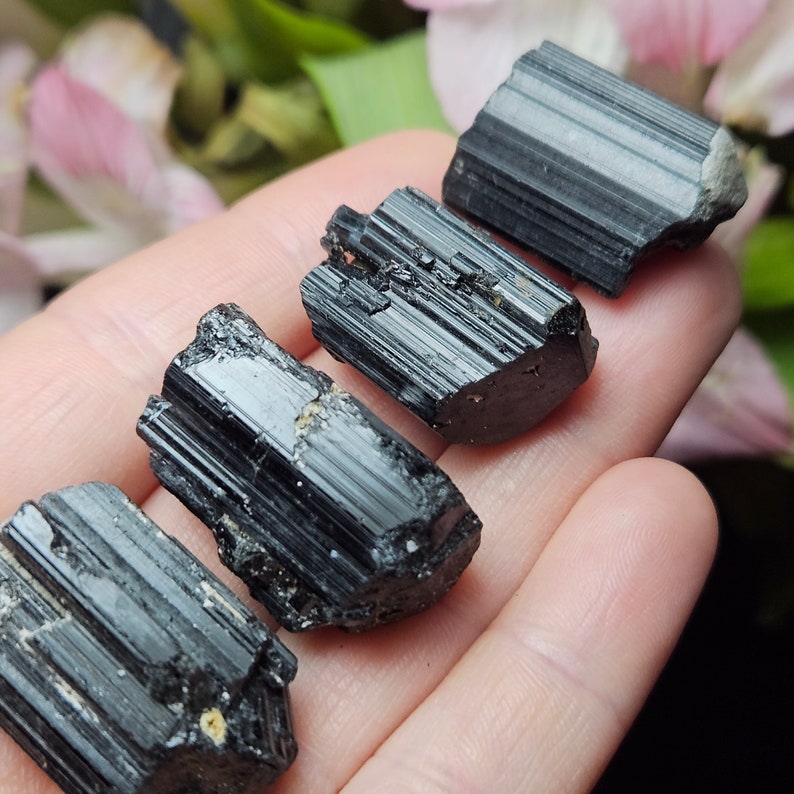 Black Tourmaline Crystal / Black Tourmaline Stone / Tourmaline Crystal / Protection Stones / Tourmaline / Black Tourmaline / Raw Tourmaline image 1