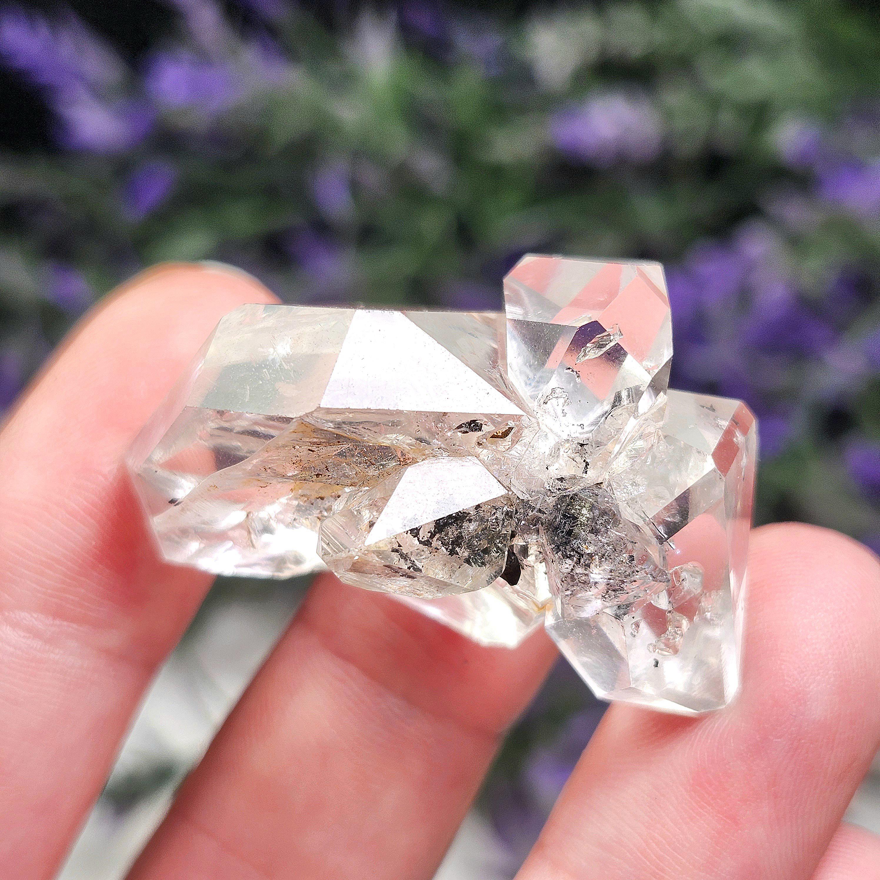 Herkimer Diamond Specimen: Manifestation Quartz Crystal, 17g