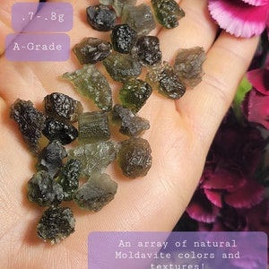 Genuine MOLDAVITE / Raw Moldavite / Moldavite Crystal / AUTHENTIC Moldavite / Moldavite Stone / Moldavite Chips / Moldavite / Real Moldavite image 10