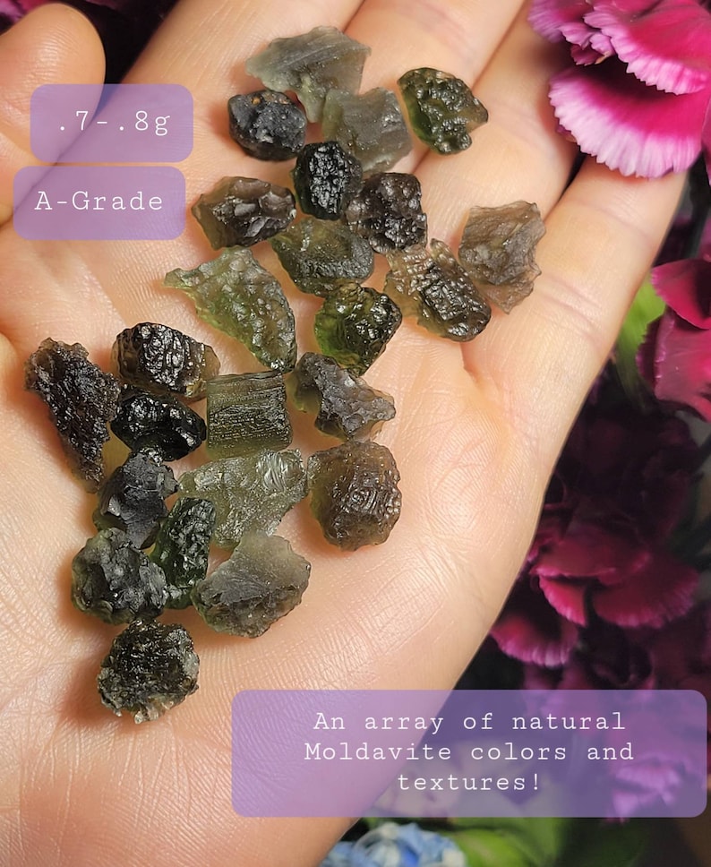 Genuine MOLDAVITE / Raw Moldavite / Moldavite Crystal / AUTHENTIC Moldavite / Moldavite Stone / Moldavite Chips / Moldavite / Real Moldavite image 10