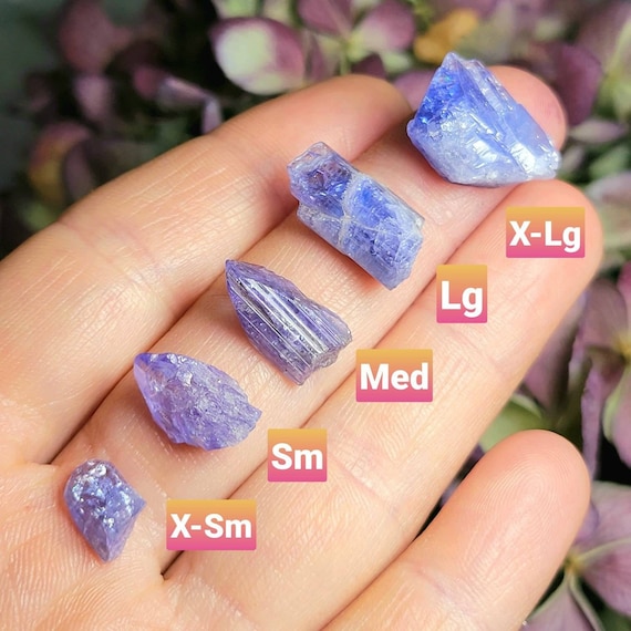 Tanzanite Crystal Specimen: Purple Tanzanite, Raw Natural Stone