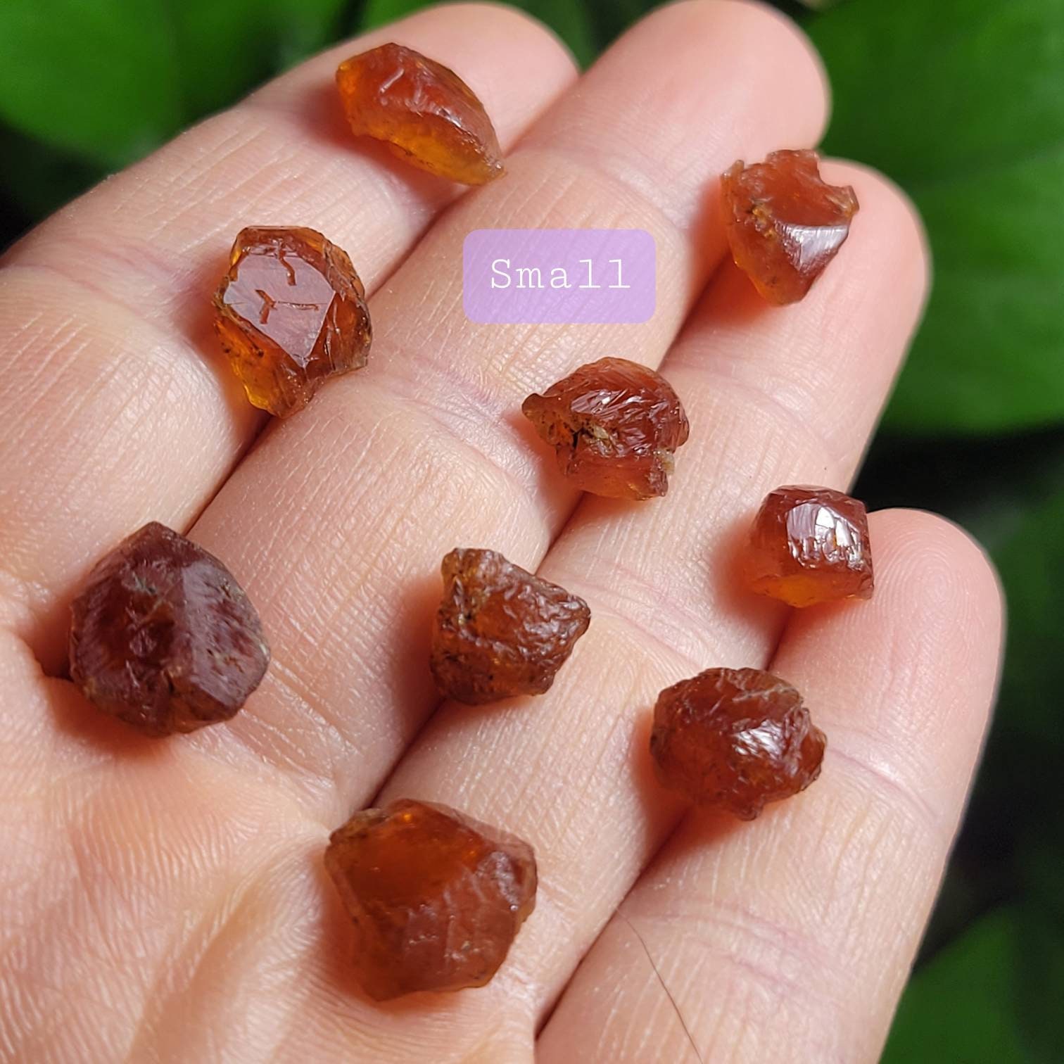 Etched Orange Garnet Crystal - Etched Garnet - Orange Garnet