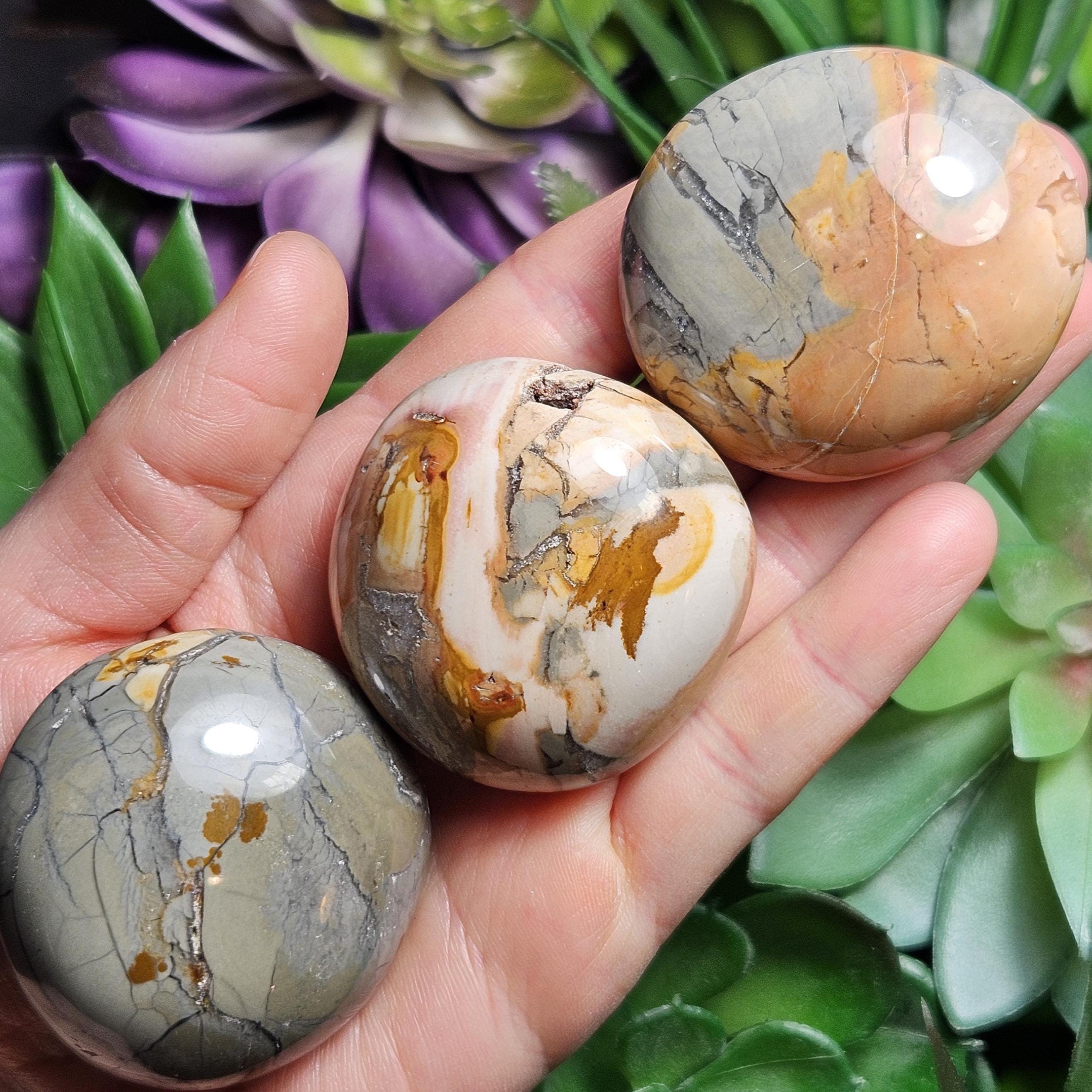 Ibis Jasper Crystal, Polished Ibis Jasper Palm Stone - Etsy