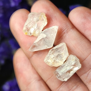 Nigerian Phenacite Crystal: Raw Specimen, High Vibration Stone