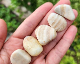 White Aragonite Crystal - Aragonite Crystal - White Aragonite - Aragonite Stone - Aragonite Tumbled - Polished Aragonite - Tumbled Aragonite