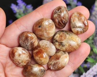 Sunstone Crystal - Polished Sunstone - Rainbow Sunstone - Confetti Sunstone - Sunstone Tumbled Stones - Tumbled Sun Stone - Sunstone Tumble