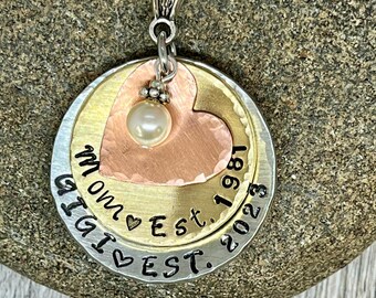 Personalized Mother- Grandmother necklace