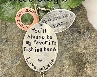 Personalized Father of the Bride or Father's Day Fishing keychain or lure    ships in 24 to 48 hours