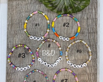 Personalized alphabet name bracelet - trendy - name bracelet