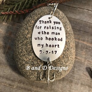 Father of the Groom Thank You for Raising the Man Who Hooked My Heart Personalized Fishing Lure ...