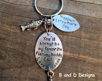 Perfect for Father if the Bride or Father's Day Fishing keychain or lure