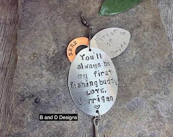 Personalized Fishing Lure, Father of the Bride Gift