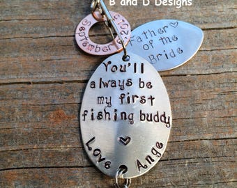 Perfect for Father of the Bride  or Father's Day Personalized Fishing lure