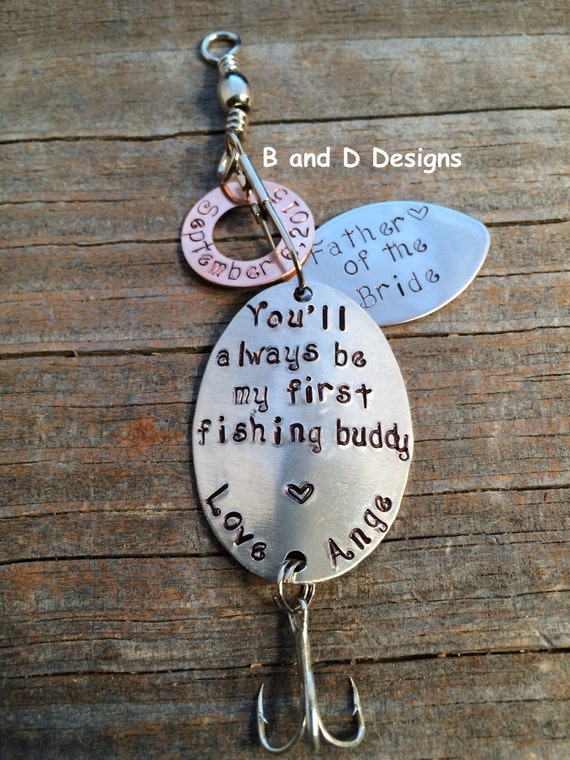 father of the bride fishing lure Custom gift for Dad Wedding Gift Pike Bass spinner bite My 4 year old dog named Pearl went blind suddenly Father of the Bride Fishing