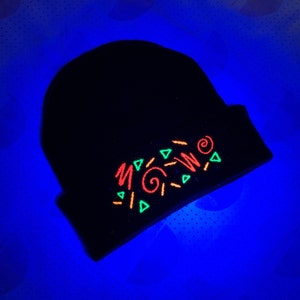 Retro Arcade Bowling Alley Carpet Beanie | UV Reactive | Multiple Colours