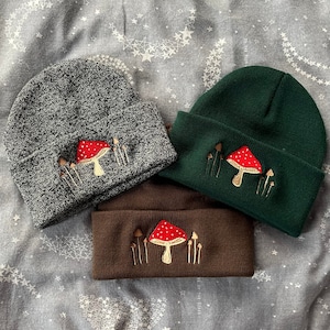 Little Mushroom Beanie | Multiple Colourways | Cottagecore Collection
