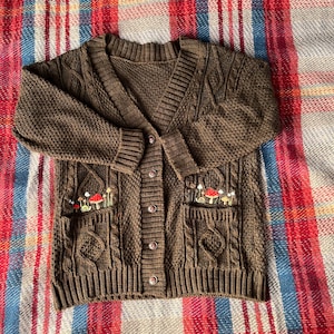 Woodland Mushroom Cardigan | Cottagecore Collection | Made to Order