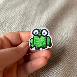 Little Frog Embroidered Pin | Cottagecore Collection