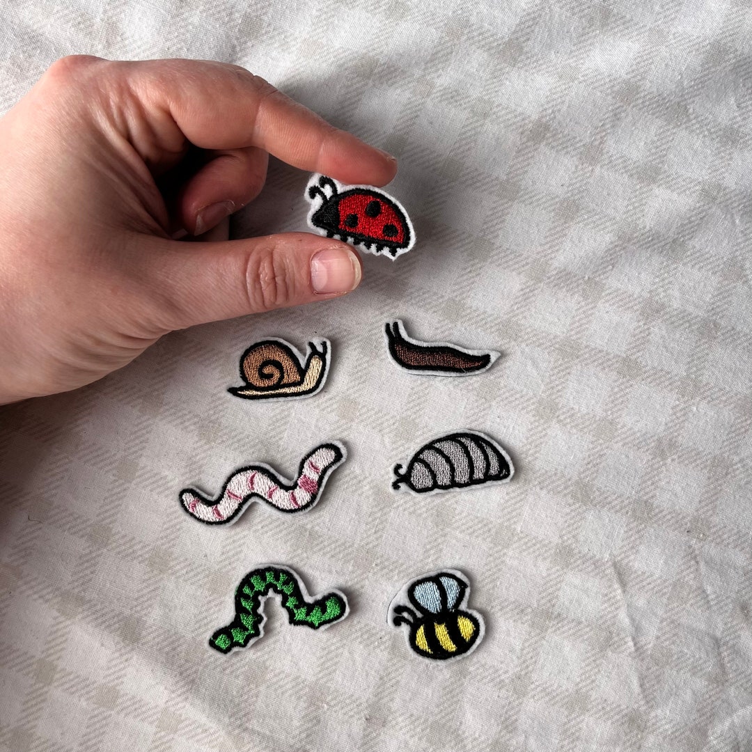 Ttiny Patch Design Bag of Bugs Tiny Patch Set | Iron On! | Cottagecore Collection - Etsy