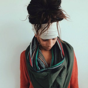 Ribbed Headband, Mask, Dread, Band, Hair, Updo, Wrap, Thick, Wide, Tube, Dread Sock, Loc, Long Headband, Dreadlock, Soft, Ribbed, Fleece