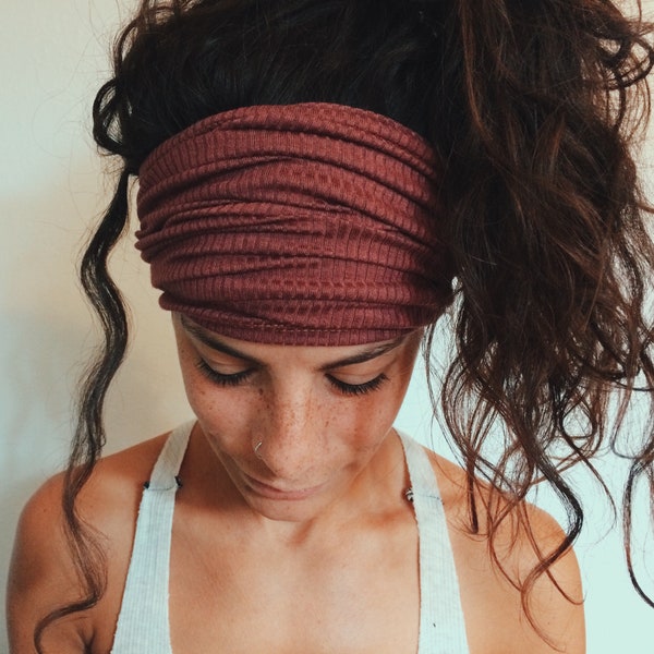 Soft Headband | Wide Headband, Hair Tube, Dread Sock, Women's, Loc Wrap, Yoga Headband, Dread, Hair Wrap, Eco Friendly, Headband, Headbands