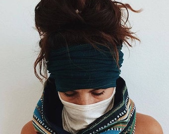 Mask / Headband | Cycling, Yoga, Updo, Outdoor, Winter, Run, Warm, Headband, , Dread, Loc, Wrap, Long, Wide, Dreadlock, Ear, Neck, Hair