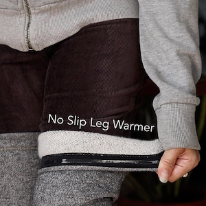 Fleece Lined Leg Warmer, No Slip Leg Warmer, Fleece Legging, Fleece Lined, Leg Warmer, Fuzzy, Warm, Soft, Gray Leg Warmer