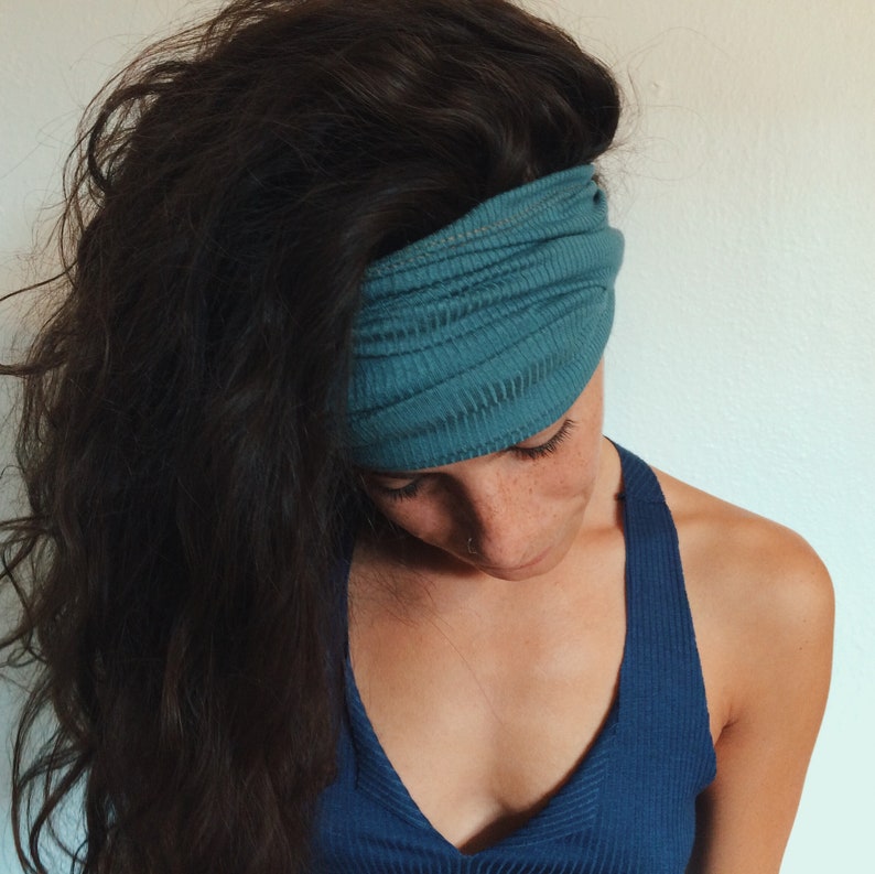 Eco Friendly Headband Ribbed Knit Wide Headband Soft Etsy